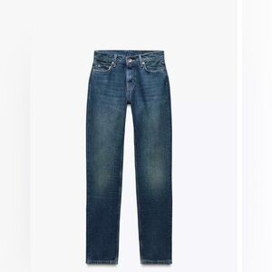 ZARA.... ZW COLLECTION STRAIGHT LOW-RISE JEANS